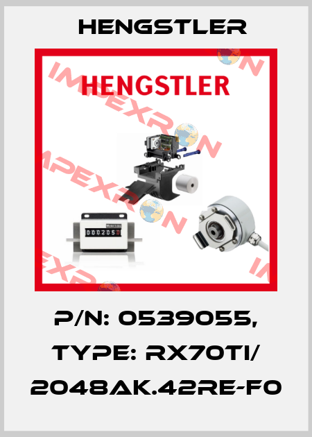 p/n: 0539055, Type: RX70TI/ 2048AK.42RE-F0 Hengstler