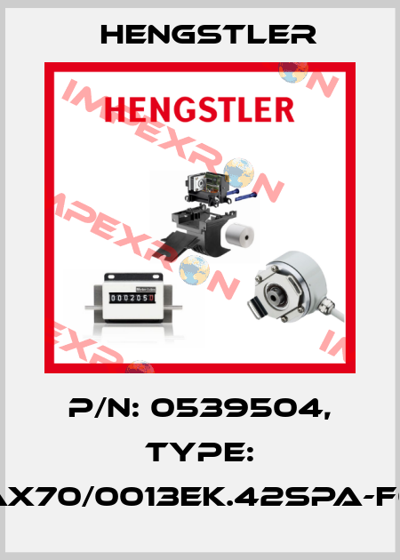 p/n: 0539504, Type: AX70/0013EK.42SPA-F0 Hengstler