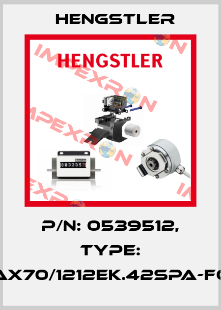 p/n: 0539512, Type: AX70/1212EK.42SPA-F0 Hengstler