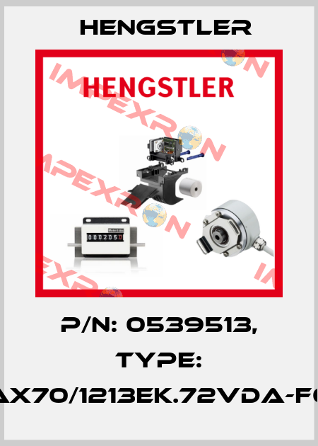 p/n: 0539513, Type: AX70/1213EK.72VDA-F0 Hengstler
