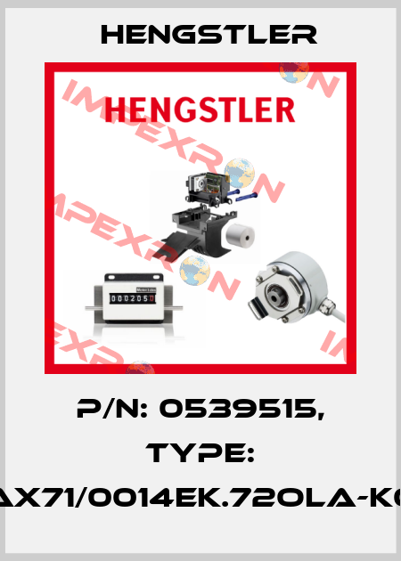 p/n: 0539515, Type: AX71/0014EK.72OLA-K0 Hengstler