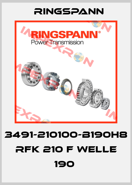 3491-210100-B190H8 RFK 210 F WELLE 190  Ringspann