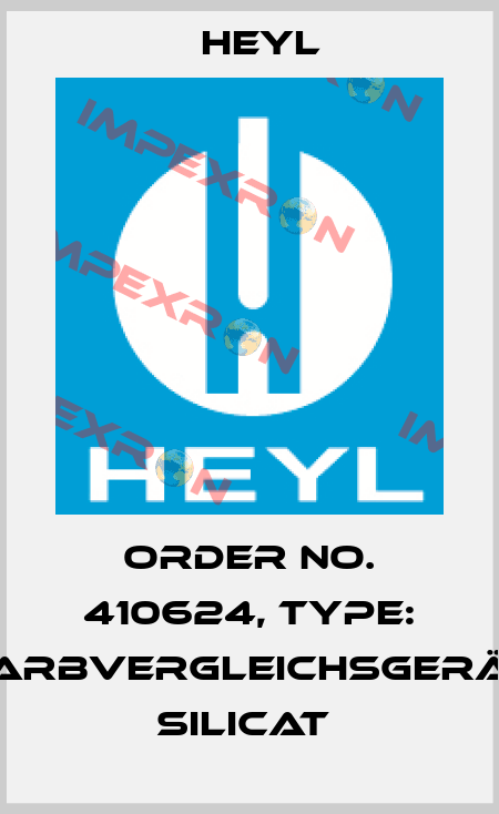 Order No. 410624, Type: Farbvergleichsgerät Silicat  Heyl