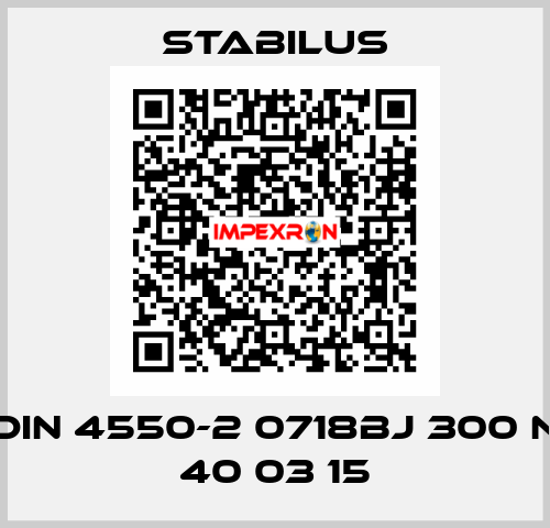DIN 4550-2 0718BJ 300 N 40 03 15 Stabilus