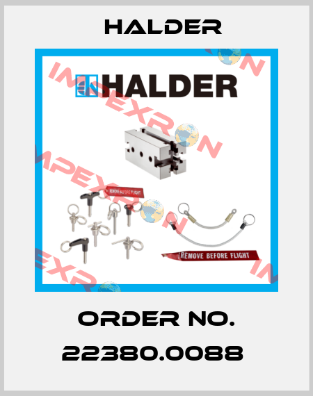 Order No. 22380.0088  Halder