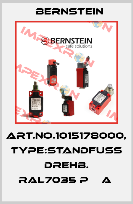 Art.No.1015178000, Type:STANDFUß DREHB. RAL7035 P    A  Bernstein