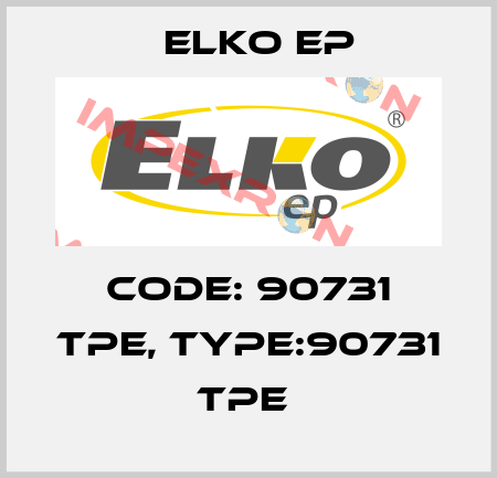 Code: 90731 TPE, Type:90731 TPE  Elko EP