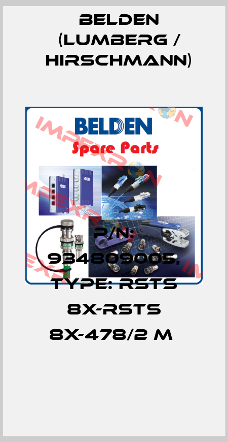 P/N: 934809005, Type: RSTS 8X-RSTS 8X-478/2 M  Belden (Lumberg / Hirschmann)