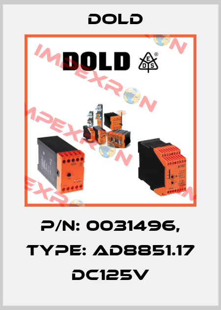 p/n: 0031496, Type: AD8851.17 DC125V Dold
