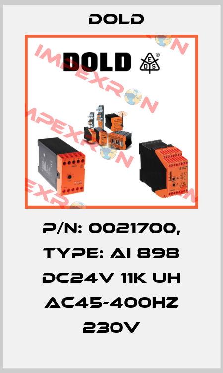 p/n: 0021700, Type: AI 898 DC24V 11K UH AC45-400HZ 230V Dold