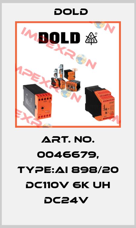 Art. No. 0046679, Type:AI 898/20 DC110V 6K UH DC24V  Dold