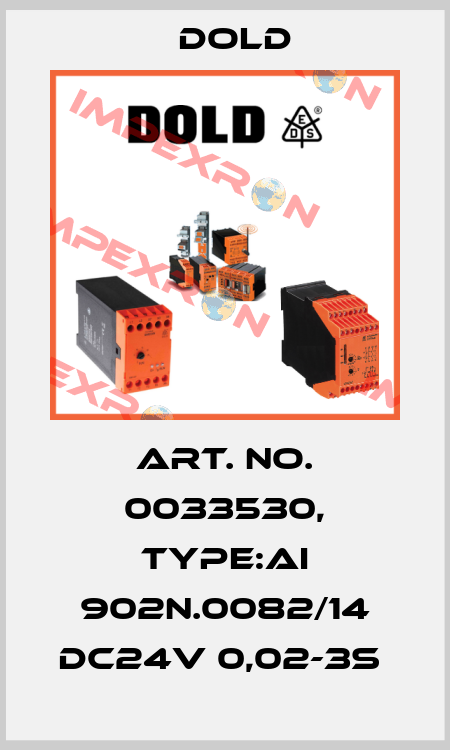 Art. No. 0033530, Type:AI 902N.0082/14 DC24V 0,02-3S  Dold