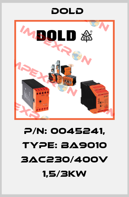 p/n: 0045241, Type: BA9010 3AC230/400V 1,5/3KW Dold