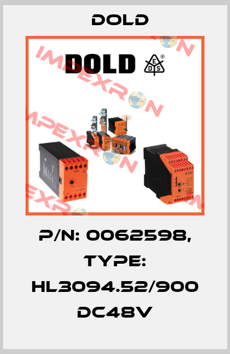 p/n: 0062598, Type: HL3094.52/900 DC48V Dold