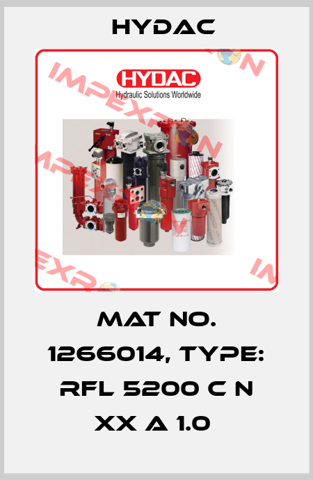 Mat No. 1266014, Type: RFL 5200 C N XX A 1.0  Hydac