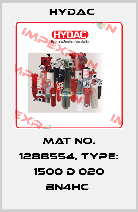 Mat No. 1288554, Type: 1500 D 020 BN4HC  Hydac