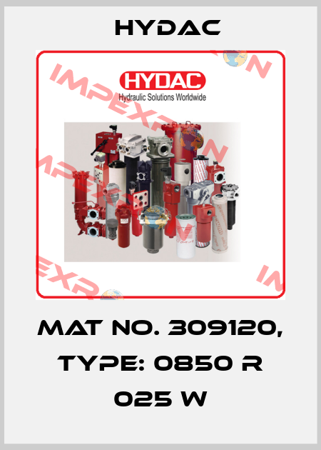 Mat No. 309120, Type: 0850 R 025 W Hydac