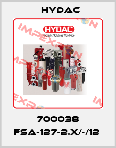 700038 FSA-127-2.X/-/12  Hydac