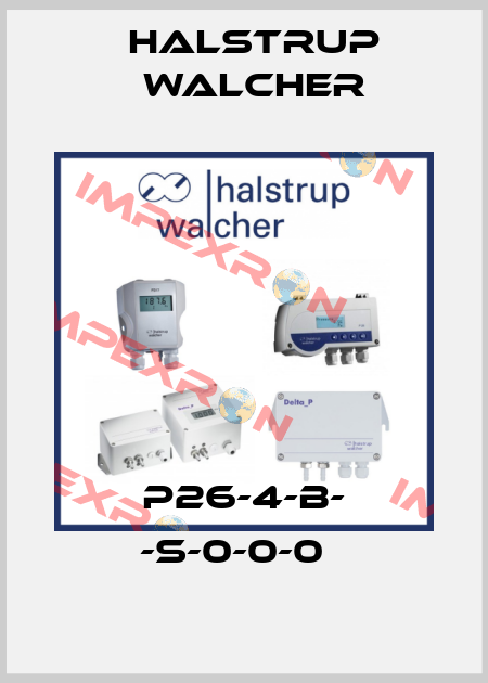 P26-4-B- -S-0-0-0   Halstrup Walcher