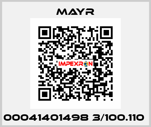 00041401498 3/100.110  Mayr