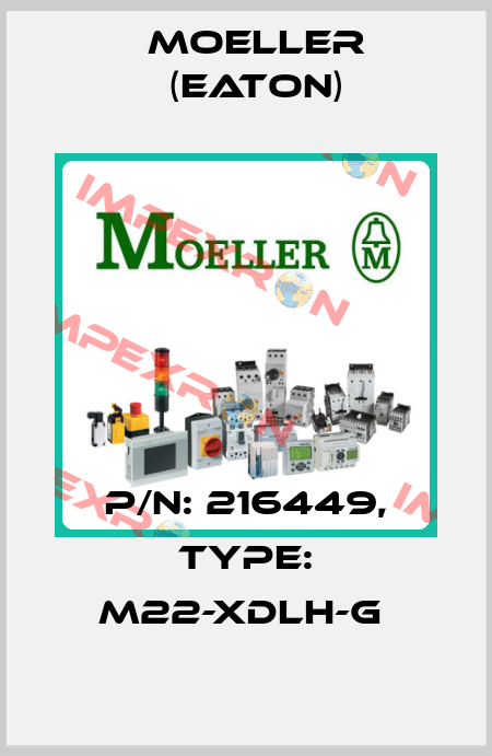 P/N: 216449, Type: M22-XDLH-G  Moeller (Eaton)