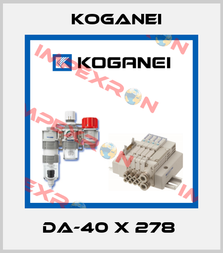 DA-40 X 278  Koganei