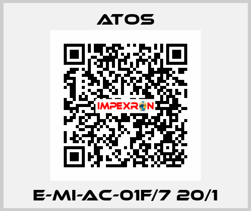 E-MI-AC-01F/7 20/1 Atos
