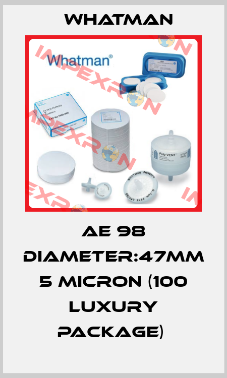 AE 98 DIAMETER:47MM 5 MICRON (100 LUXURY PACKAGE)  Whatman