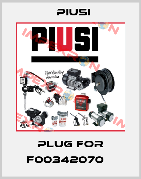 Plug for F00342070    Piusi
