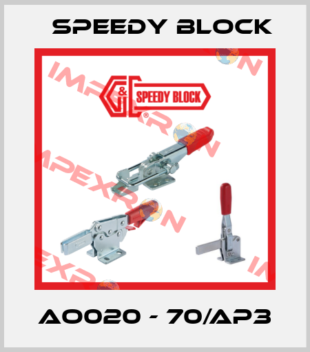 AO020 - 70/AP3 Speedy Block