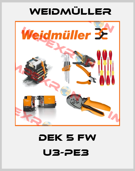 DEK 5 FW U3-PE3  Weidmüller