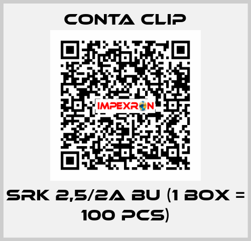 SRK 2,5/2A BU (1 box = 100 pcs) Conta Clip