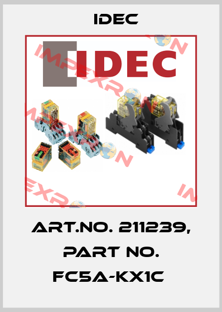 Art.No. 211239, Part No. FC5A-KX1C  Idec