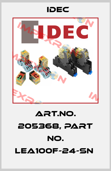 Art.No. 205368, Part No. LEA100F-24-SN  Idec
