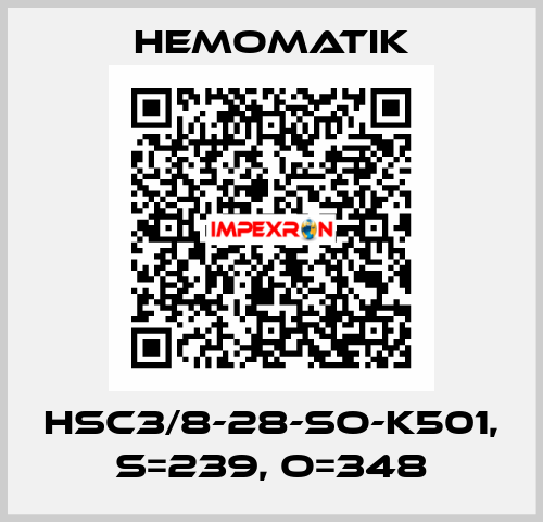HSC3/8-28-SO-K501, S=239, O=348 Hemomatik
