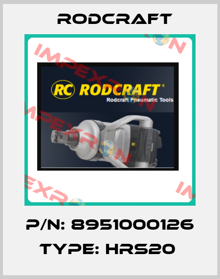 P/N: 8951000126 Type: HRS20  Rodcraft