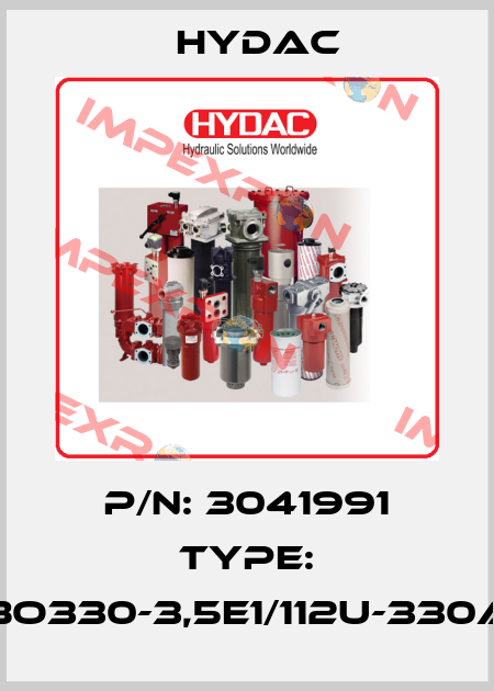 P/N: 3041991 Type: SBO330-3,5E1/112U-330AB Hydac