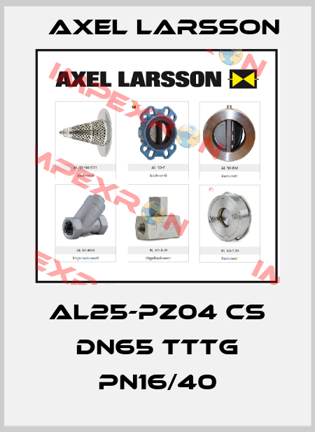 AL25-PZ04 CS DN65 TTTG PN16/40 AXEL LARSSON