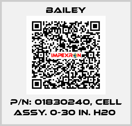 P/N: 01830240, CELL ASSY. 0-30 IN. H20  Bailey