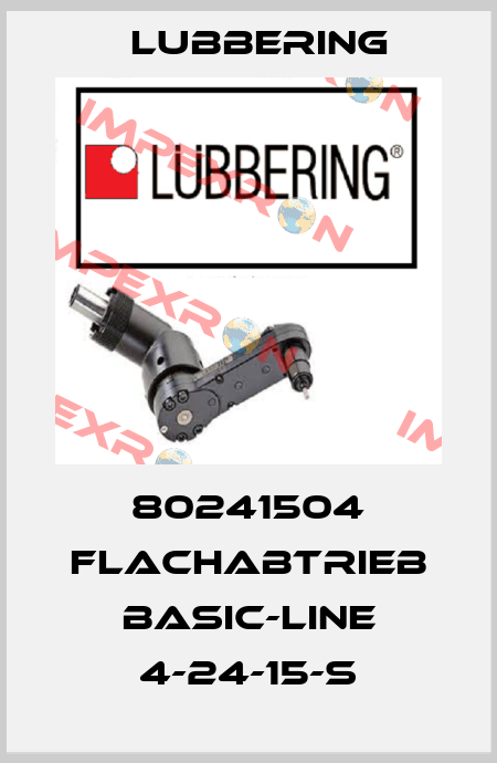 80241504 Flachabtrieb Basic-Line 4-24-15-S Lubbering