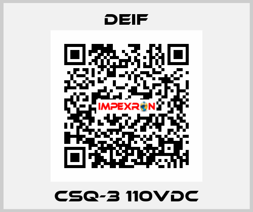 CSQ-3 110VDC Deif