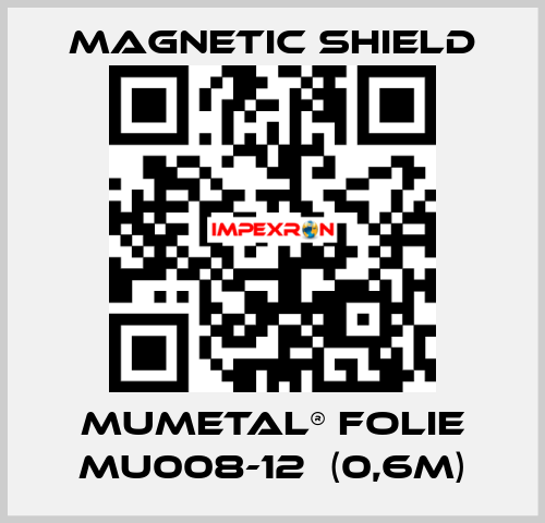 MuMETAL® Folie MU008-12  (0,6m) Magnetic Shield