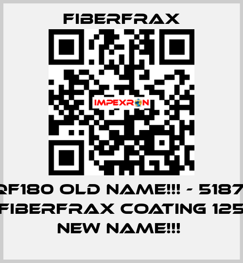 QF180 old name!!! - 51871 (FIBERFRAX COATING 125) new name!!!  Fiberfrax