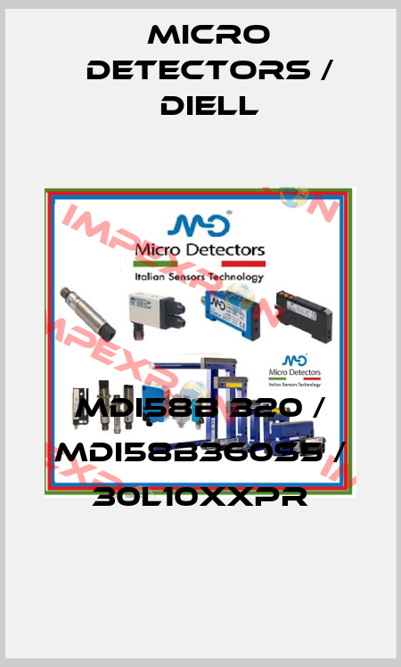 MDI58B 320 / MDI58B360S5 / 30L10XXPR
 Micro Detectors / Diell