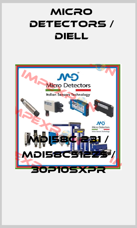 MDI58C 231 / MDI58C512Z5 / 30P10SXPR
 Micro Detectors / Diell