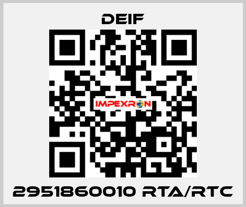 2951860010 RTA/RTC Deif