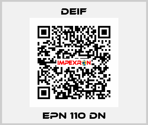 EPN 110 DN Deif