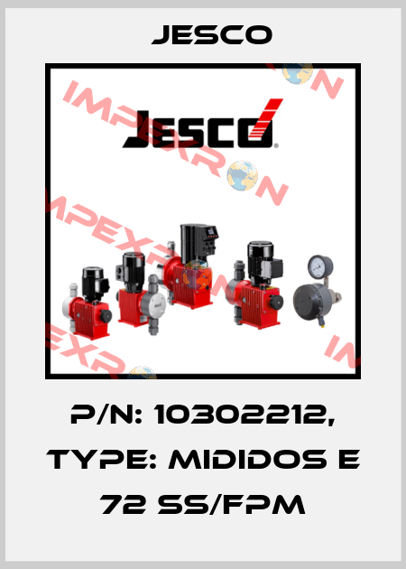 P/N: 10302212, Type: MIDIDOS E 72 SS/FPM Jesco