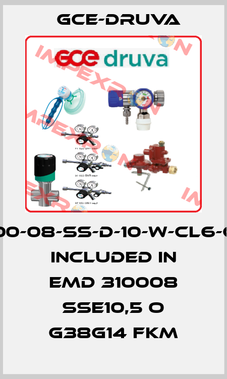 EMD3100-08-SS-D-10-W-CL6-CL6-He,  included in EMD 310008 SSE10,5 O G38G14 FKM Gce-Druva