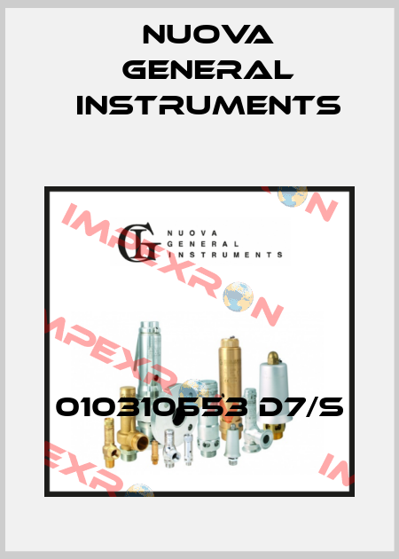 010310553 D7/S Nuova General Instruments